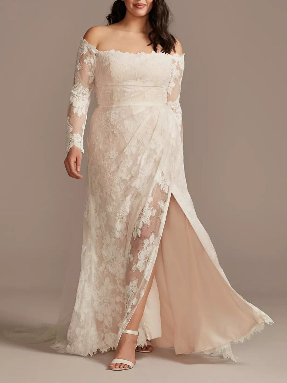 Melissa Sweet David's Bridal MS161225 Wedding Dress 20W Ivory Stone